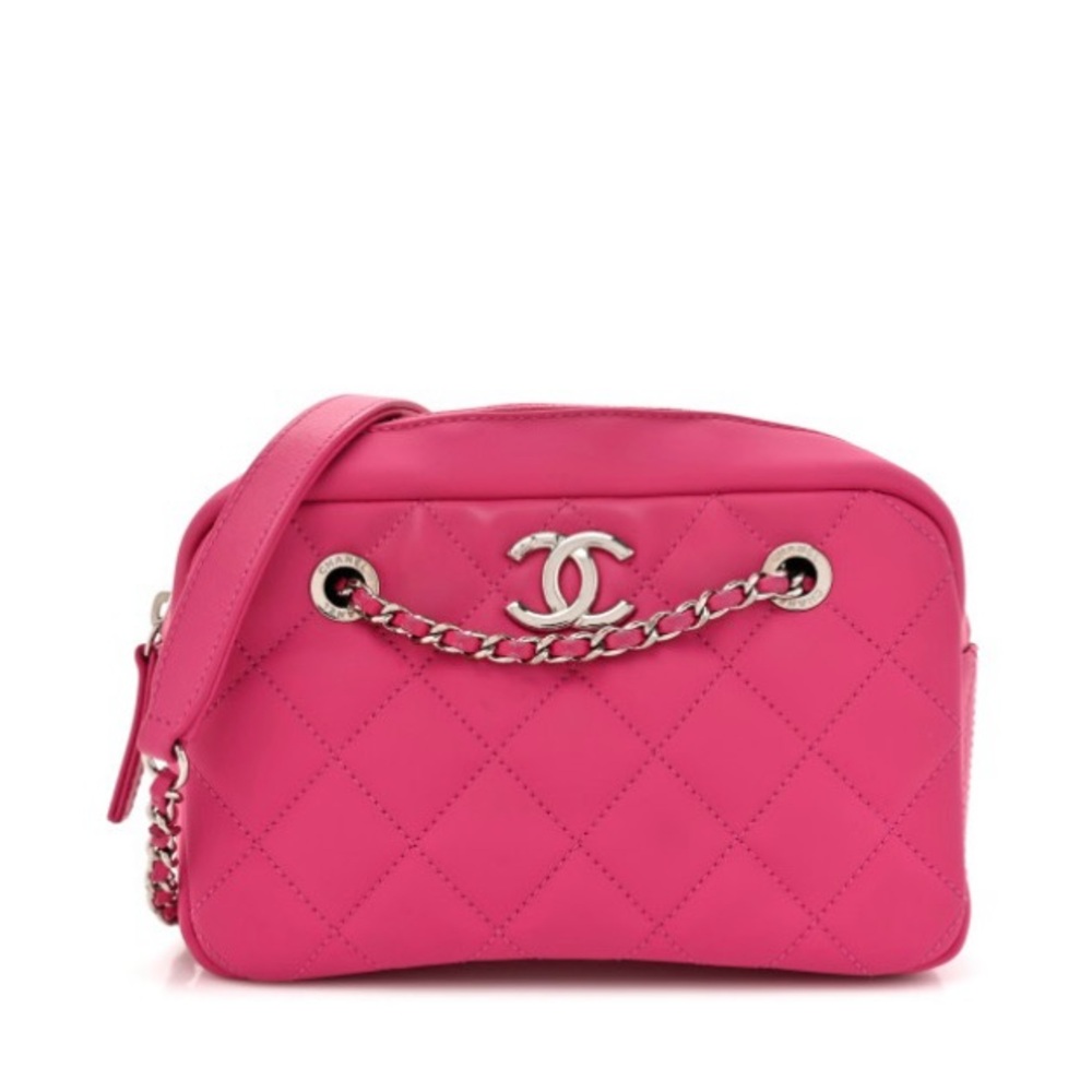 Chanel Fuchsia Quilted Crossbody Bag